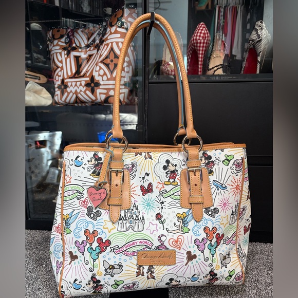 Dooney & Bourke Disney Sketch 2014 Large Tote - Picture 1 of 16